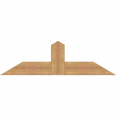 Ekena Millwork Portland Smooth Timber Gable Bracket, Western Red Cedar, 48"W x 14"H x 3 1/2"D x 5 1/2"F, 7/12 Pitch GBW048X14X0406POR00SWR